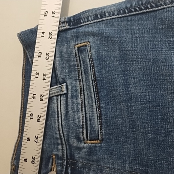 Classic Wide Leg Crop Stretch Levi's Waterless Blue Jeans Soft 6 - Picture 5 of 11